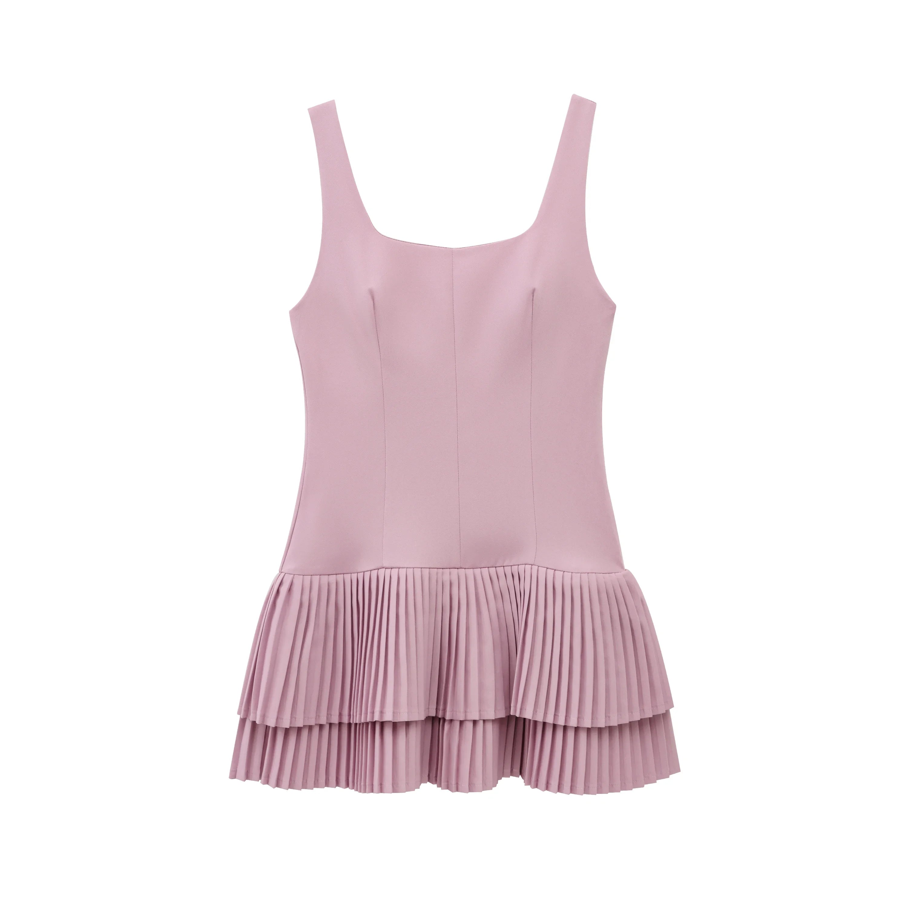 Casual Mini Dress Square Neck