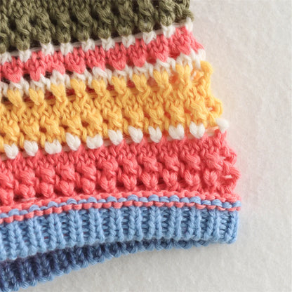 Striped Knit Colorful Set