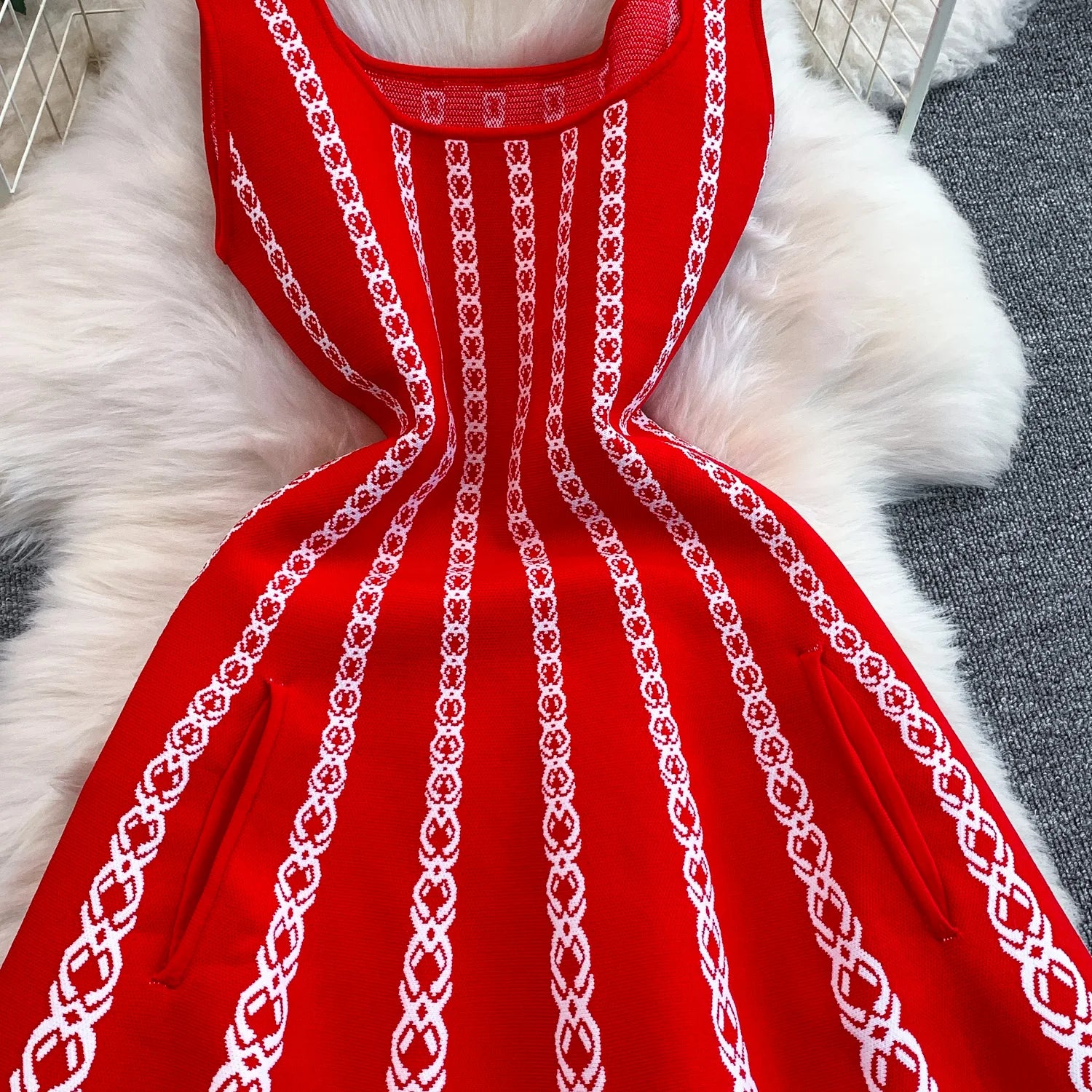 Maje Sandro Knit Pocket Dress