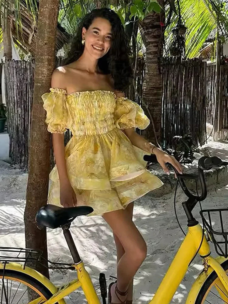 1 Luxury Off Shoulder Ruffle dress