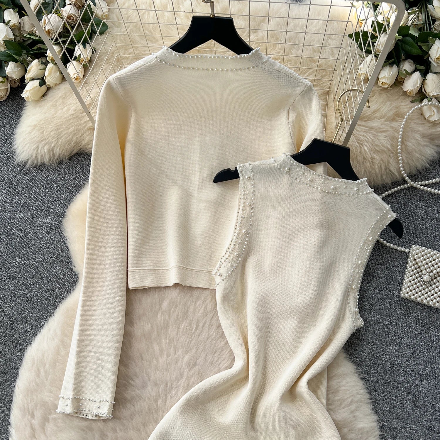 Vintage Knitted Two Piece Sets