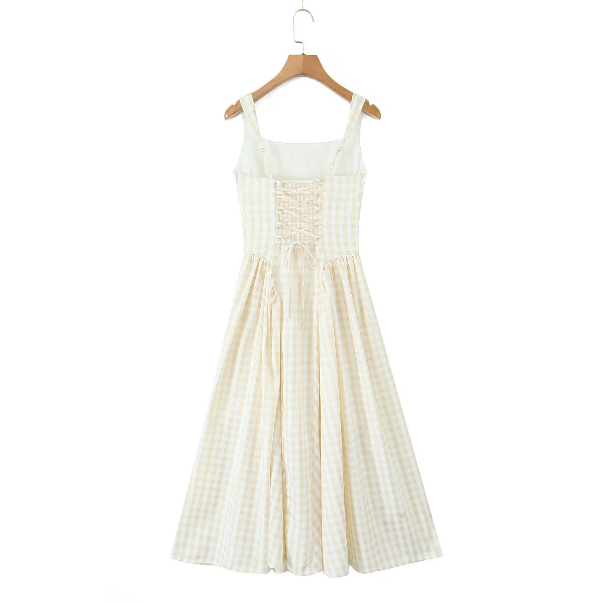 Elegant Laced Pleated Midi Dress