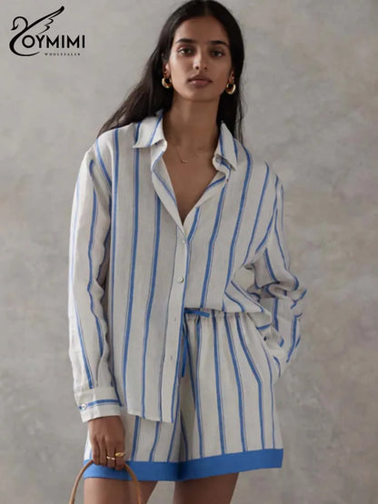 2 Pieces Striped shorts Set