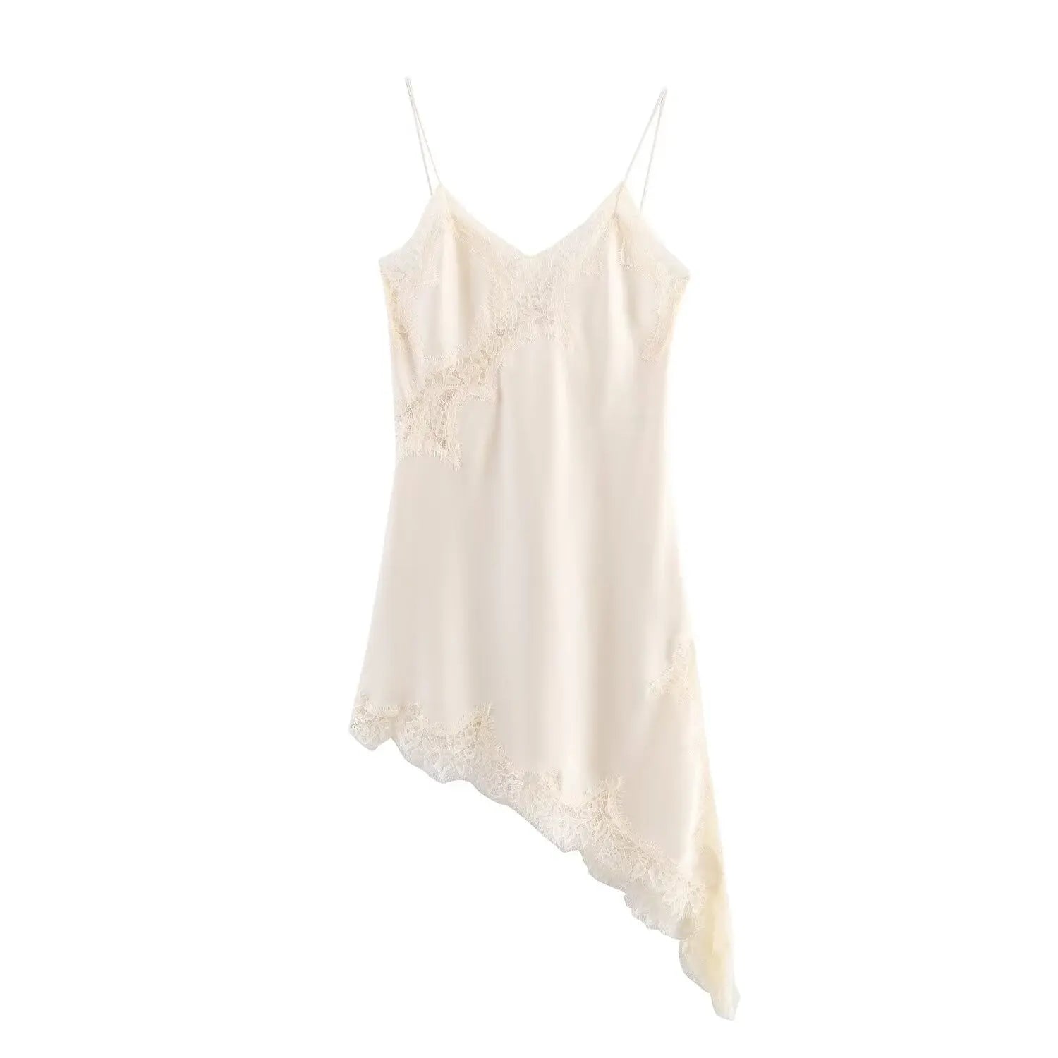 Zara Lace Asymmetric Dress- 24 hrs - Shellss