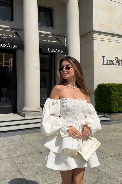 Off-Shoulder Sweetheart Tube Top Dress
