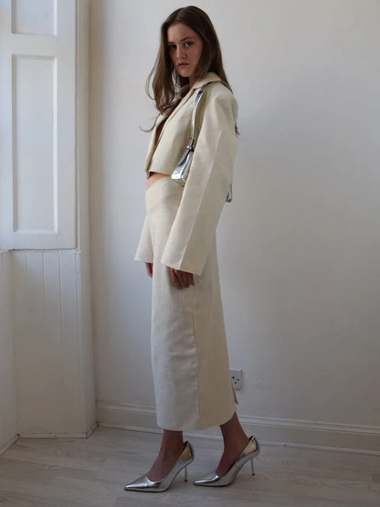 Top Mid length Skirt Party Formal