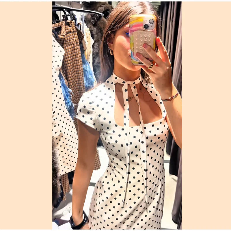 Polka Dot Mini Dress