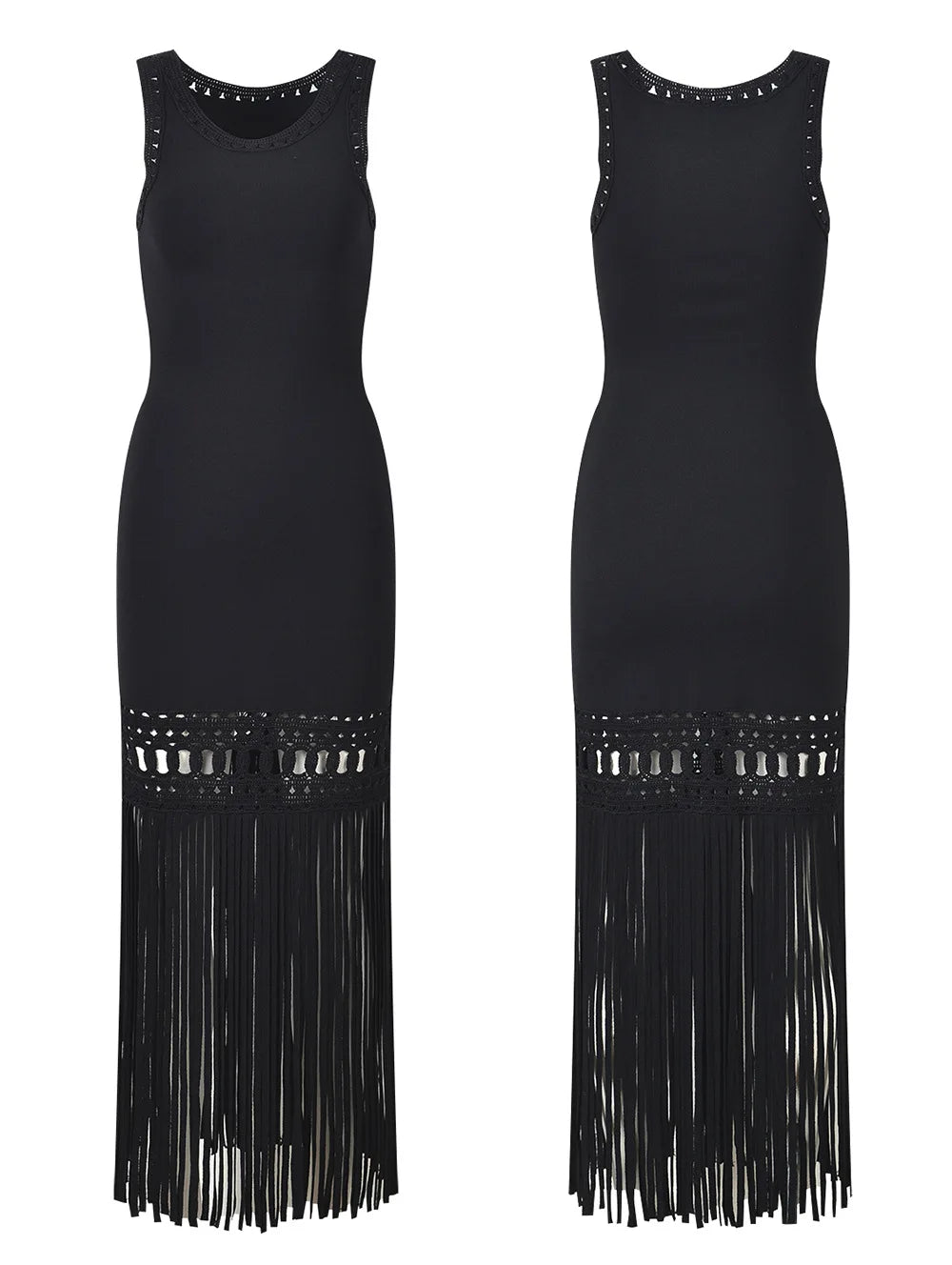 Tassel fringe knit Dress