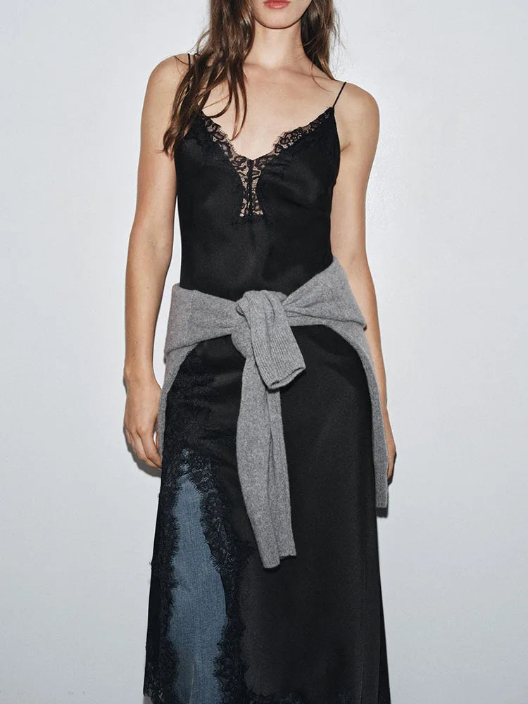 Latest Z ara Lace Satin Dress