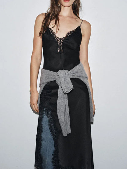 Latest Z ara Lace Satin Dress