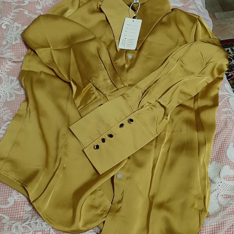 Stylish Elegant Turn Down Collar