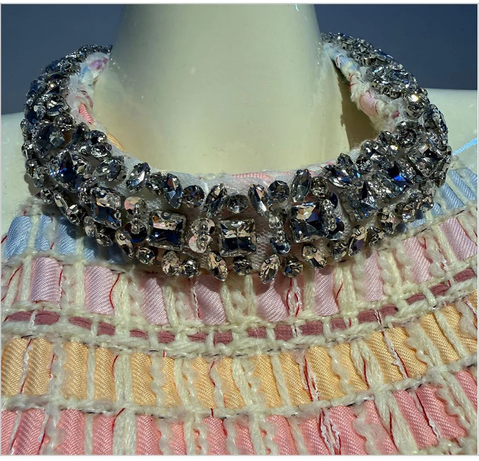 Celebrity Party Gala Tweed Dress