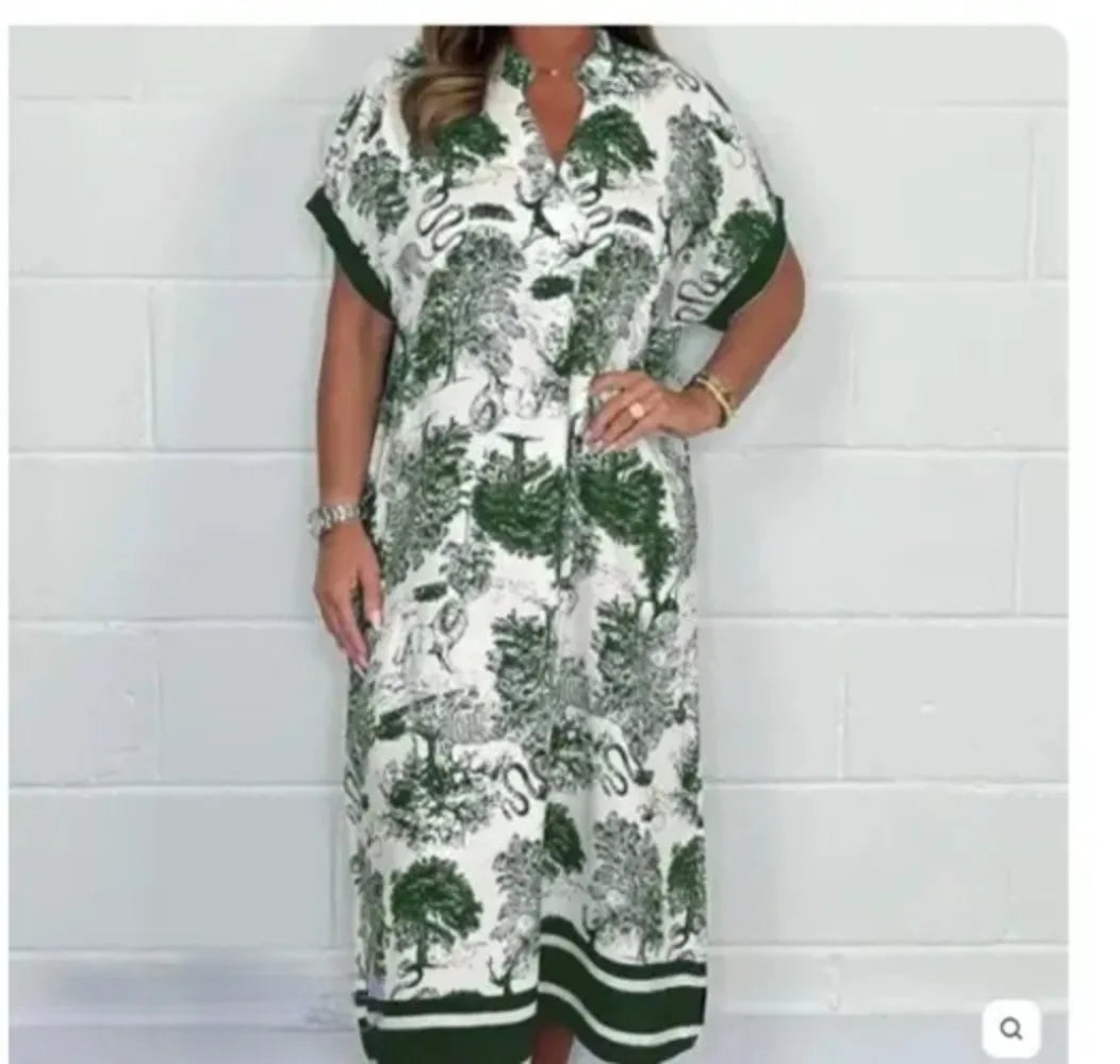 Dior Print Satin Dress