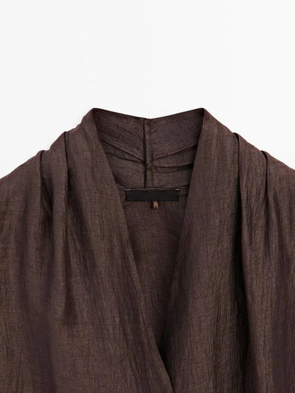 Zara vibes Brown Top