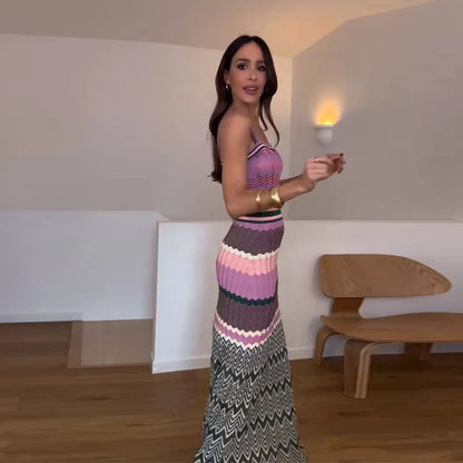 Striped Knitted Dress
