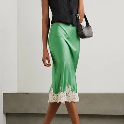 Lace Sling Top Skirt Top Set