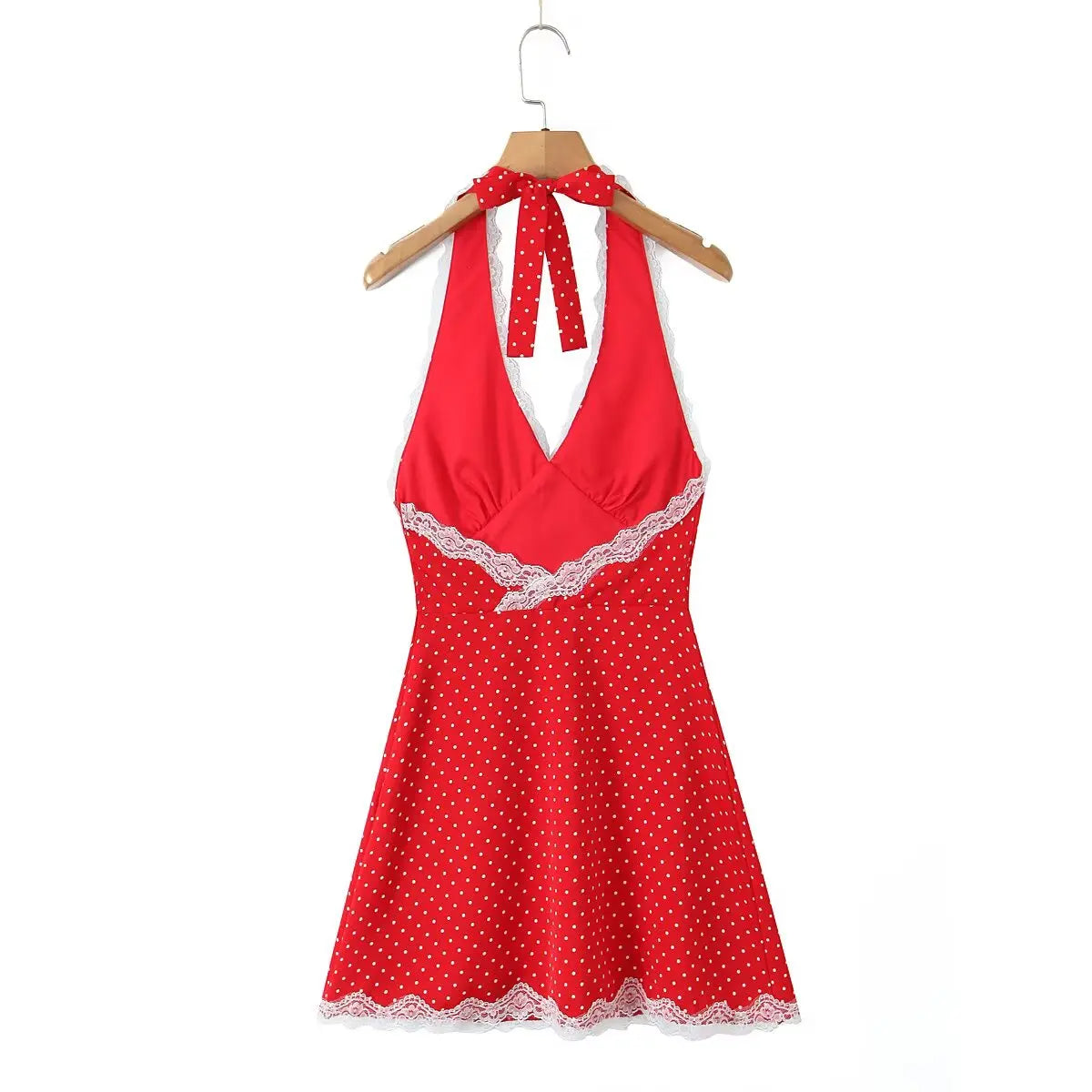 Polka Dot Halter Dress