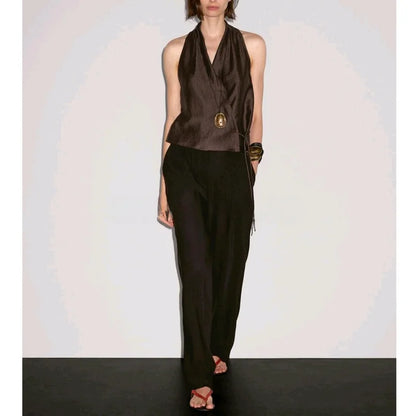 Zara vibes Brown Top