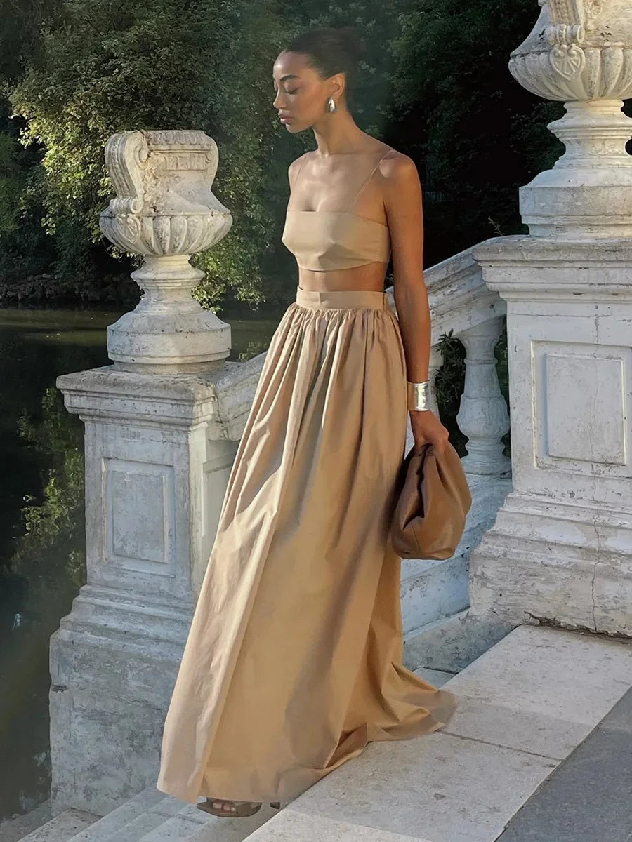 1 brown khaki white set