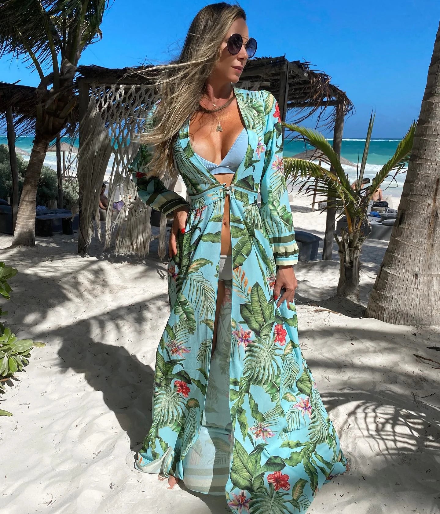 Bikini Beach Cover up Tunics Kaftan