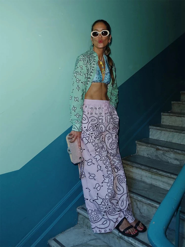 Boho shorts set
