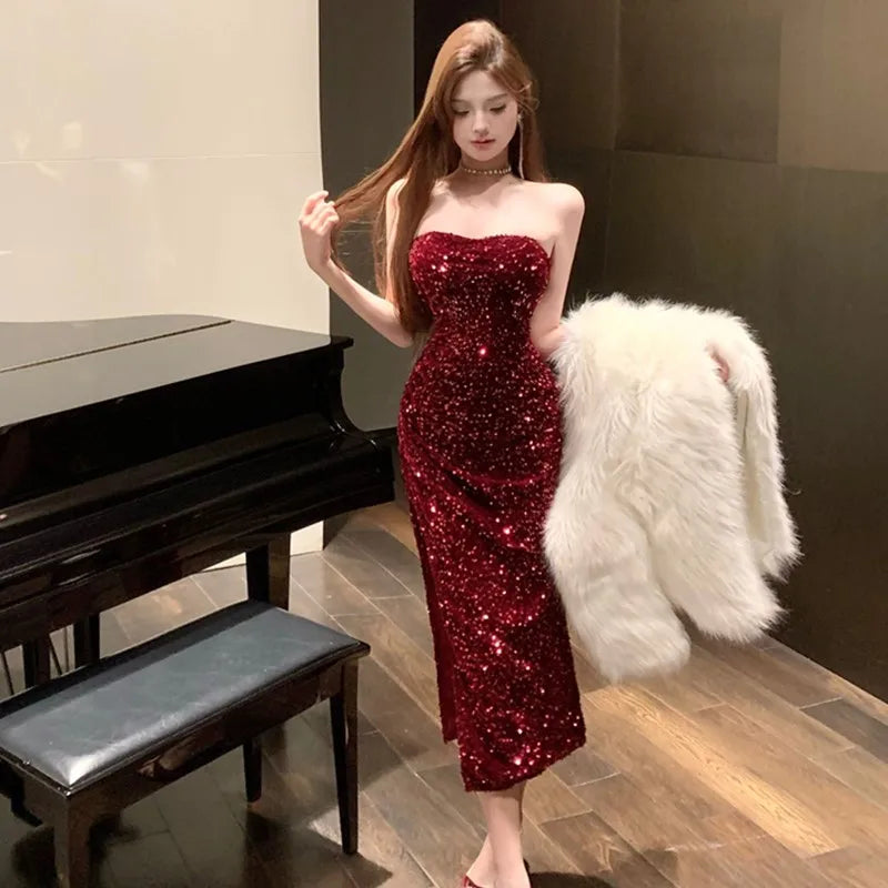 Party Embellished sequin Dress