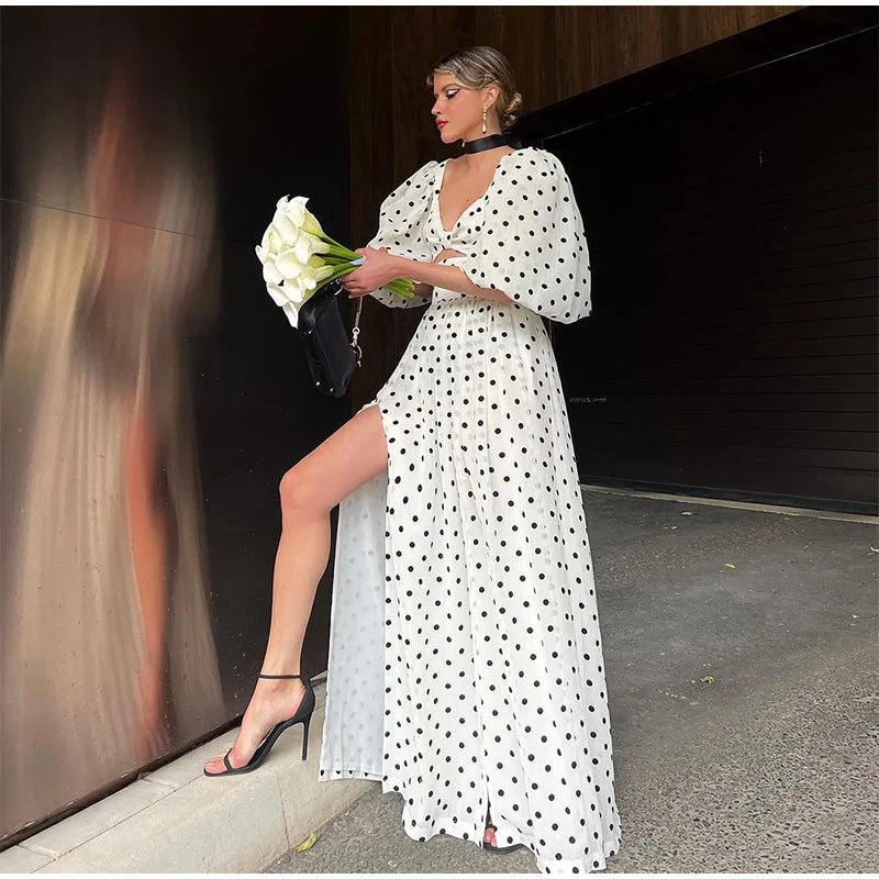 Polka Dot Top Skirt set
