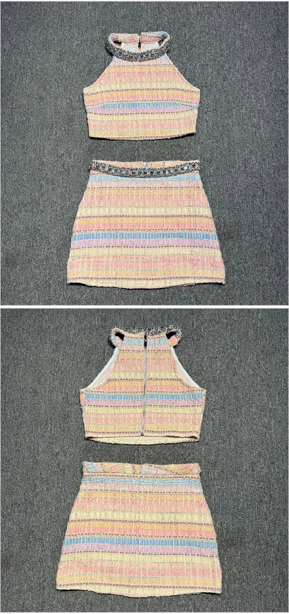 Celebrity Party Gala Tweed Dress