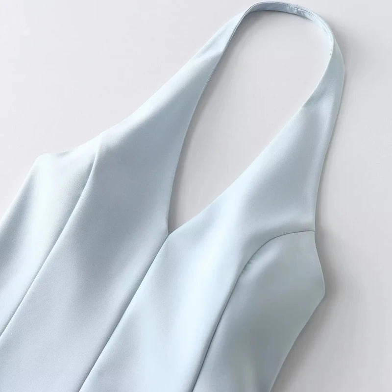 Mini Halter V neck Mini