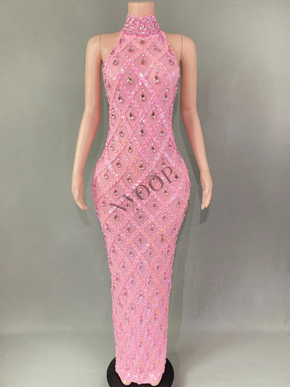 Sparkly Rhinestones Bodycon Dress