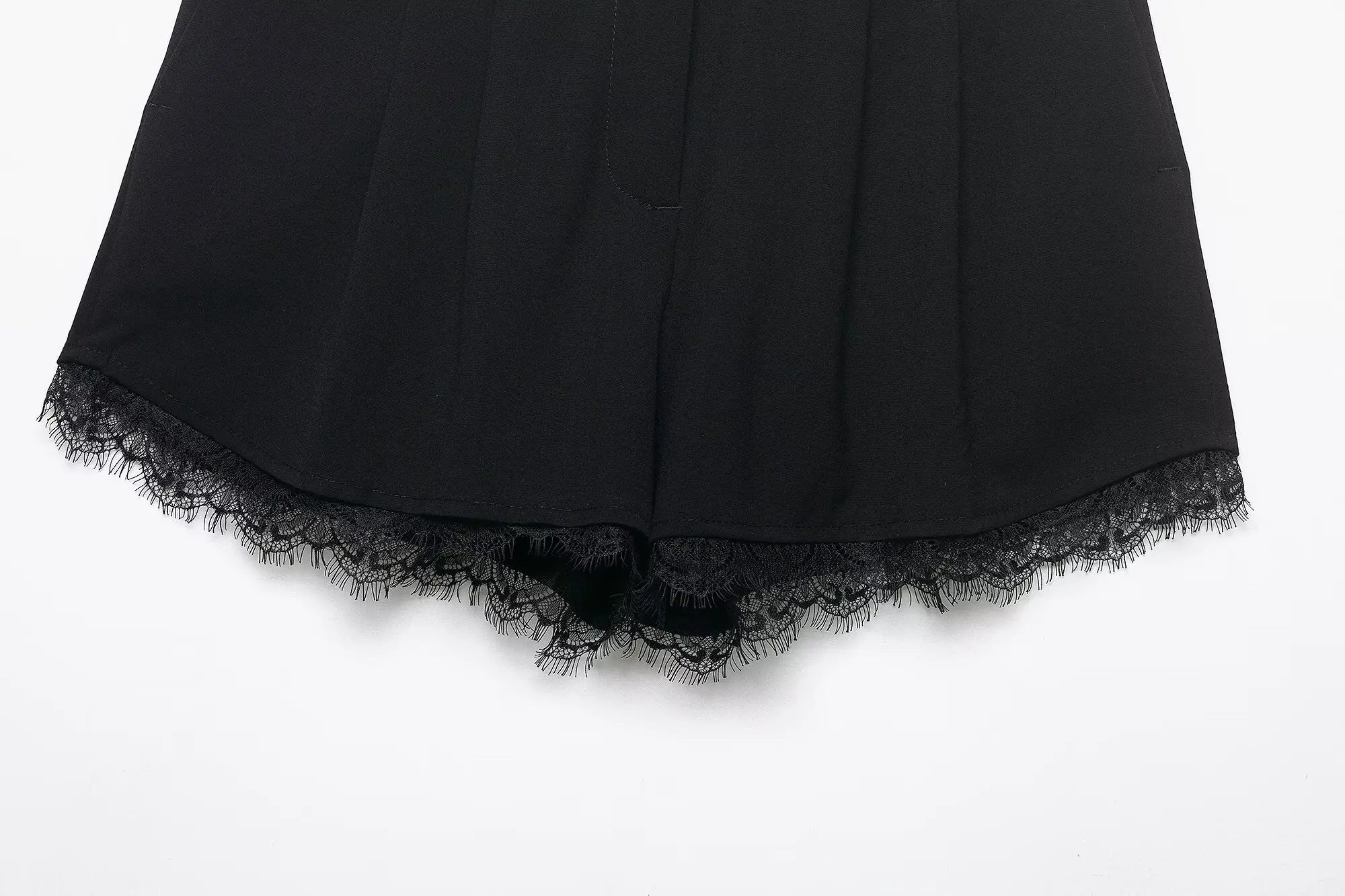 Zara Lace Trim Cropped Blazer Set