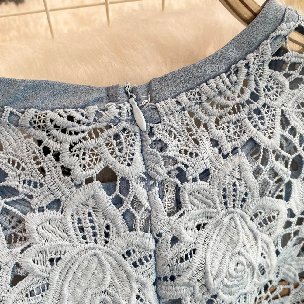 Lace Embroidery Fishtail Party Dresses