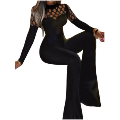 Jumpsuit diamond Mesh Party