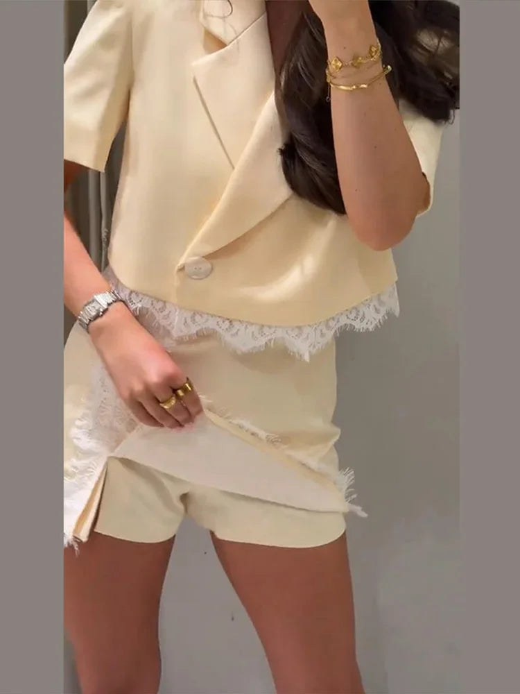 Zara Yellow Blazer & Skort