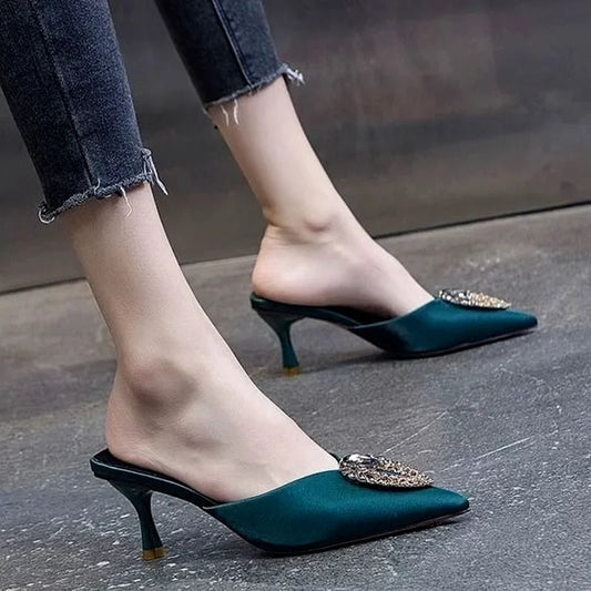 Designer Rhinestone Heels- Super Classy