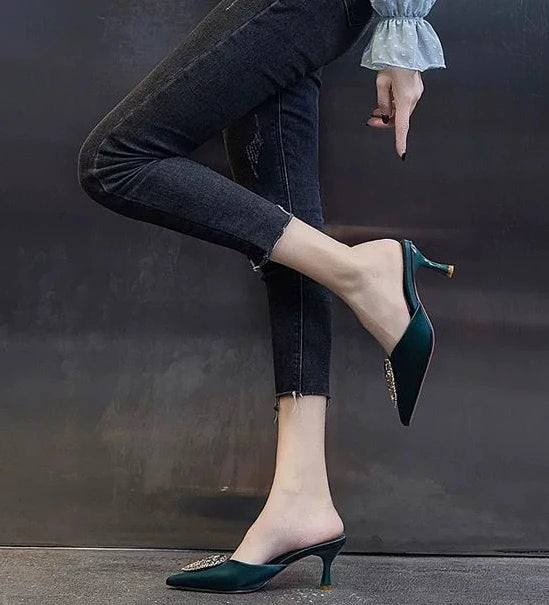 Designer Rhinestone Heels- Super Classy