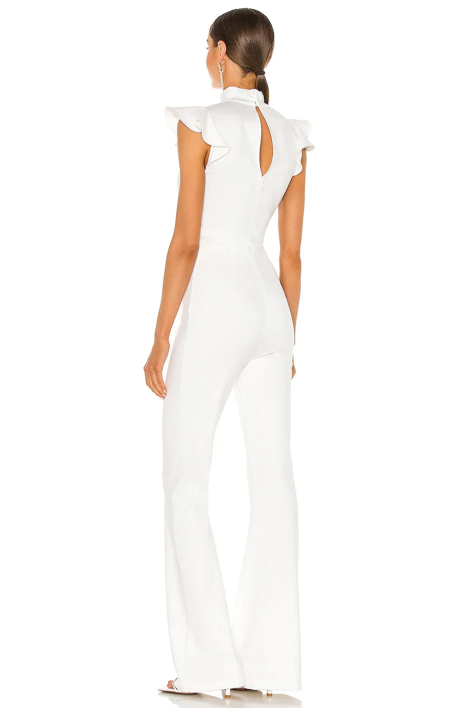 Rüschen Jumpsuit Elegant Sexy Outfits Club Promi