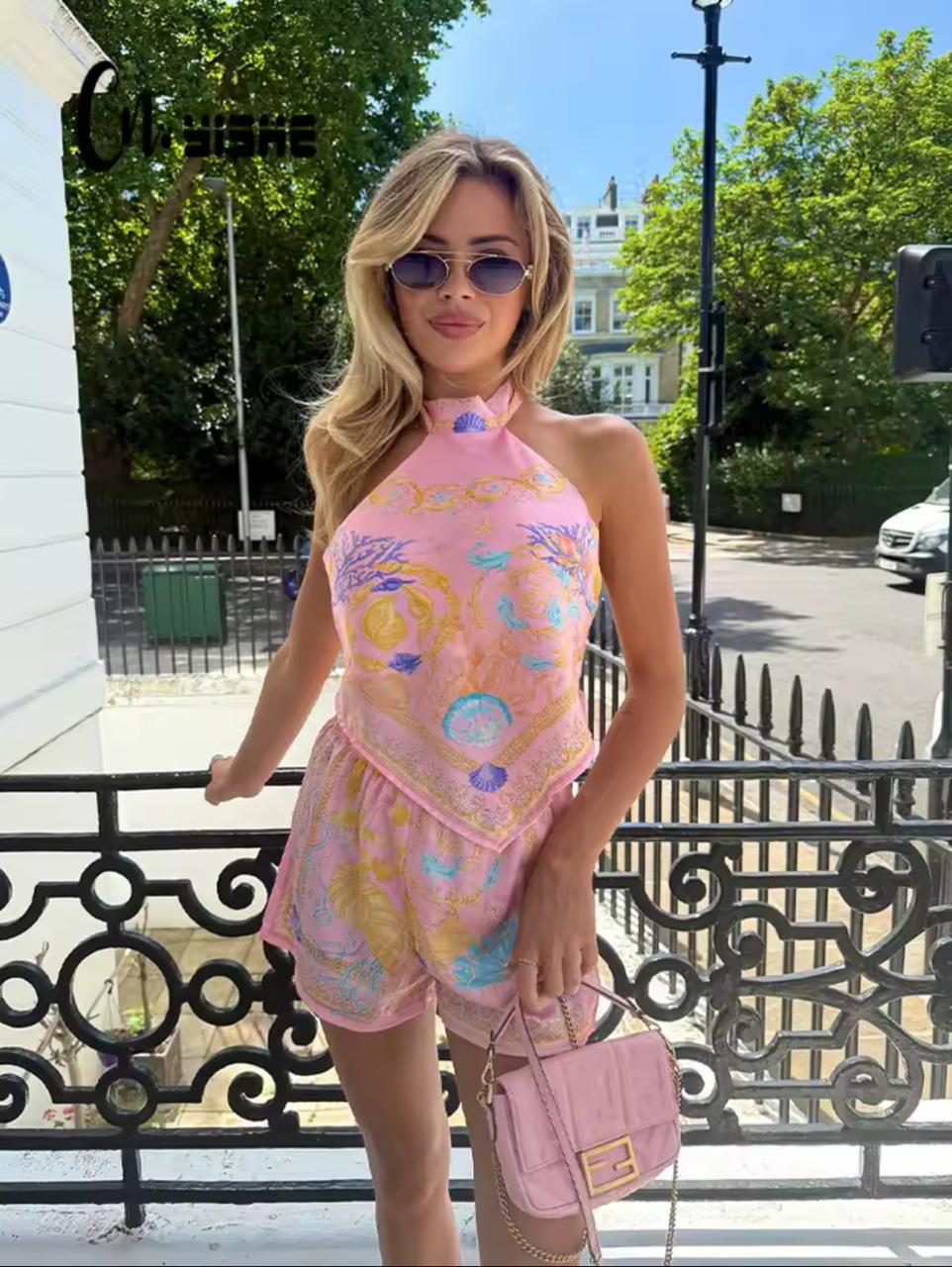 1 Trending Printed Silk Set