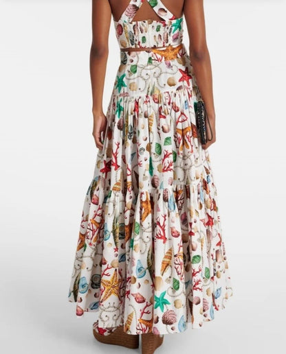 Dolce Latest Capri skirt set
