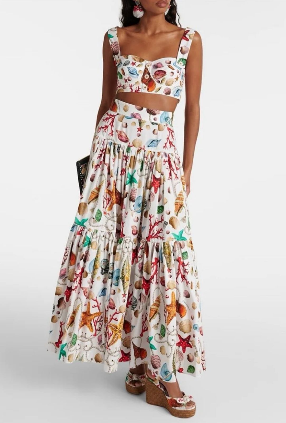 Dolce Latest Capri skirt set