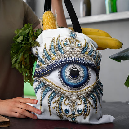 Stylish Evil Eye Pattern Handbag