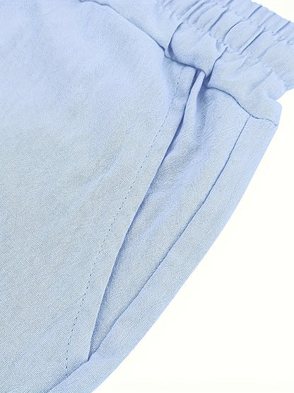 Cool Summer Men's Loose Casual Linen Breathable Set