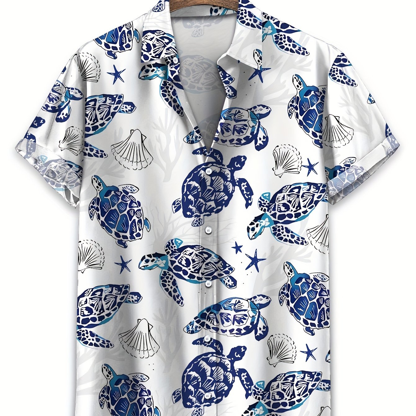 Men's Hawaiian Beach Shirt - Shellss