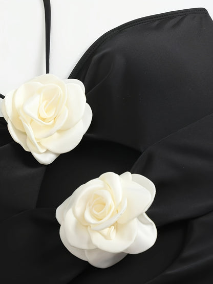 Bikini Set with 3D Flower