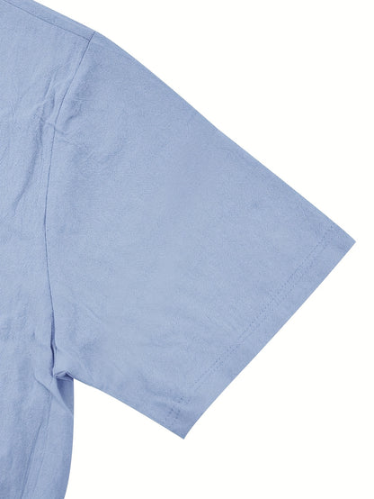 Summer Linen Shirt & Shorts Set Breathable