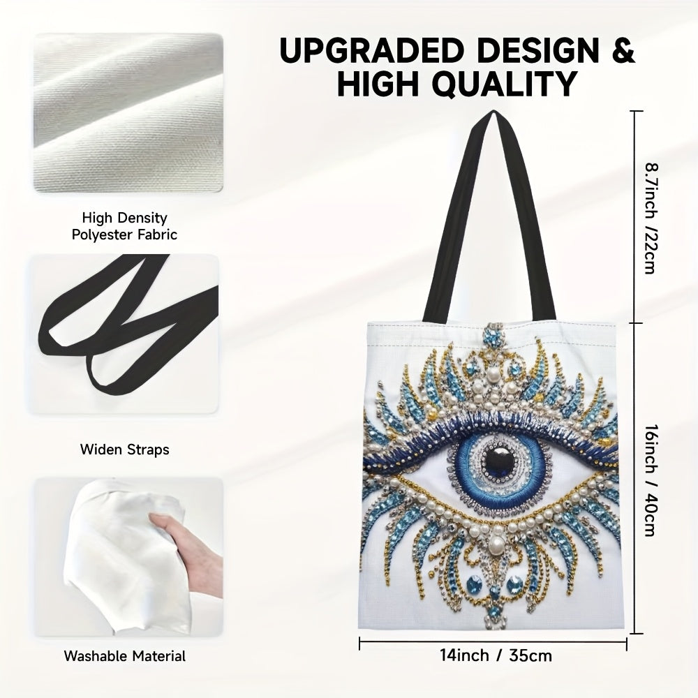 Stylish Evil Eye Pattern Handbag