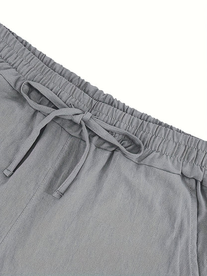 Cool Summer Men's Loose Casual Linen Breathable Set