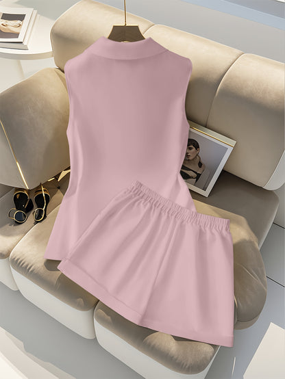 Elegant Office Shorts Set