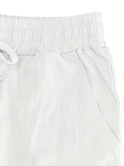 Summer Linen Shirt & Shorts Set Breathable