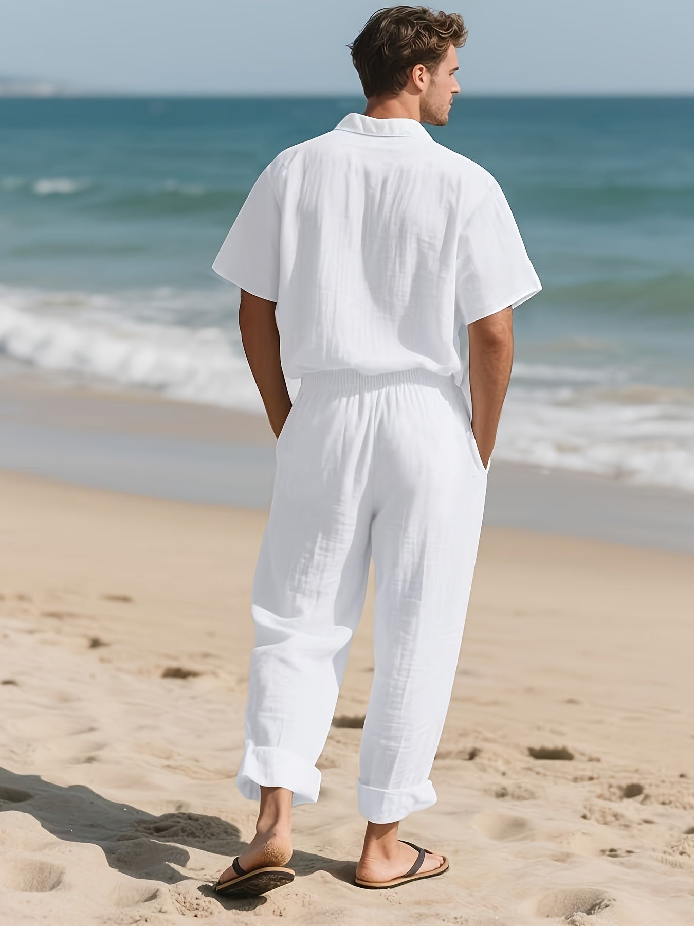 Loose Breathable Beach Set (Shirt & Trouser)